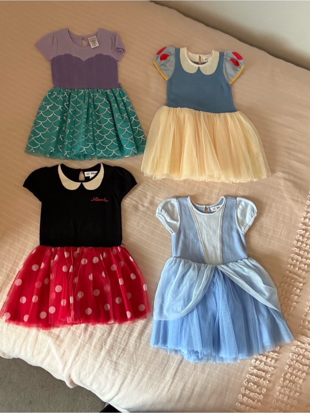 Gap x Disney Character Princess and Minnie Mouse tulle dresses